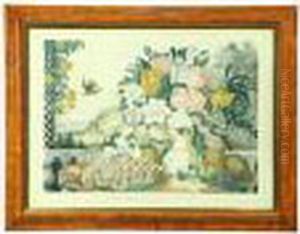 Landscape, Fruit & Flowers by Currier & Ives Publishers