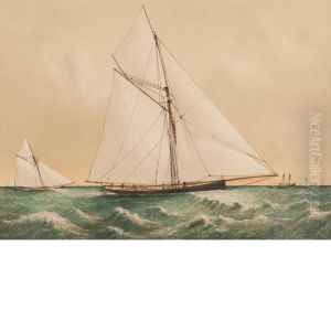 Cutter Genesta, R.y.s. by Currier & Ives Publishers