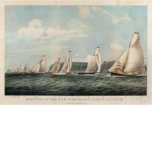 Regatta Of The New York Yacht Club "coming In"