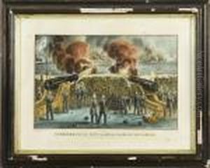 Bombardment Of Fort Sumter, Charleston Harbor by Currier & Ives Publishers