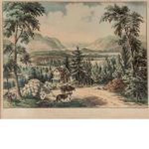 The Hudson Highlands by Currier & Ives Publishers