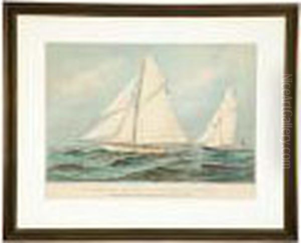 Vigilant And Valkyrie In A "thrash To Windward" - view 1