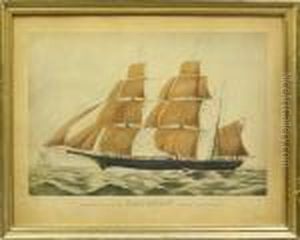 The Celebrated Clipper Bark Grapeshot by Currier & Ives Publishers