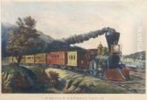 American Express Train by Currier & Ives Publishers