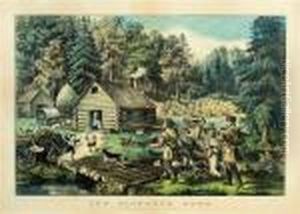 The Pioneer's Home: On The Western Frontier by Currier & Ives Publishers
