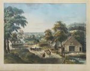 View On Long Island, N.y. by Currier & Ives Publishers
