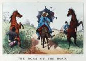 The Boss Of The Road; Bulldozed!! by Currier & Ives Publishers