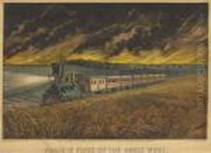 Prarie Fires Of The Great West (g. 5269) by Currier & Ives Publishers