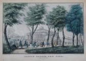 Castle Garden, New York Series by Currier & Ives Publishers