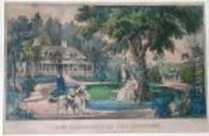 The Pleasures Of The Country by Currier & Ives Publishers