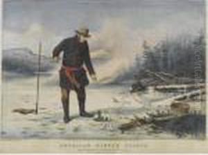American Winter Sports: Trout
Fishing On "chateaugay Lake", And Clipper Ship "sweepstakes" (gale 224
& 1286) by Currier & Ives Publishers