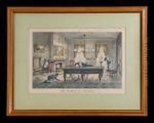 Publ.: The Chances Of Billiards by Currier & Ives Publishers