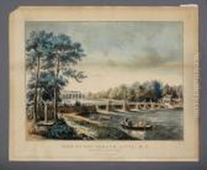 Publ.: View On The Harlem River, Ny by Currier & Ives Publishers