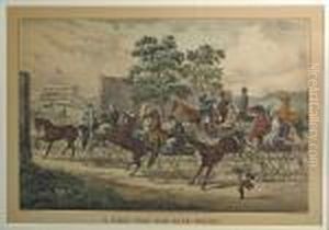 A Trot "for The Gate Money" by Currier & Ives Publishers