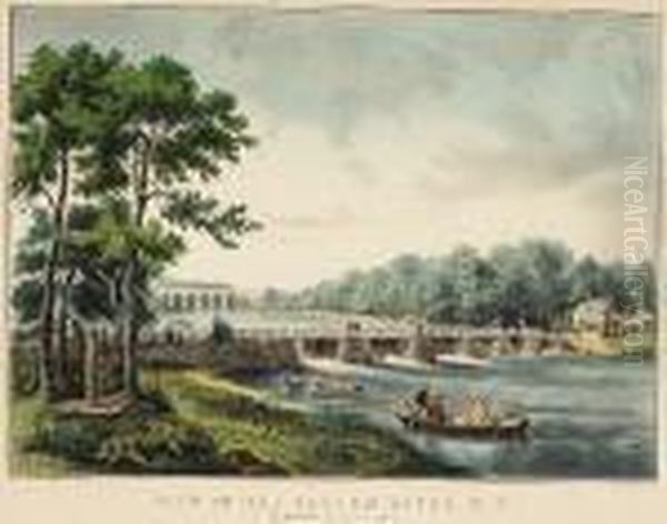 View On The Harlem River, N.y.: The Highbridge In The Distance - view 1