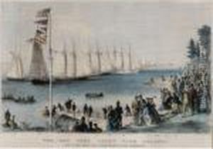 The New York Yacht Club Regatta by Currier & Ives Publishers