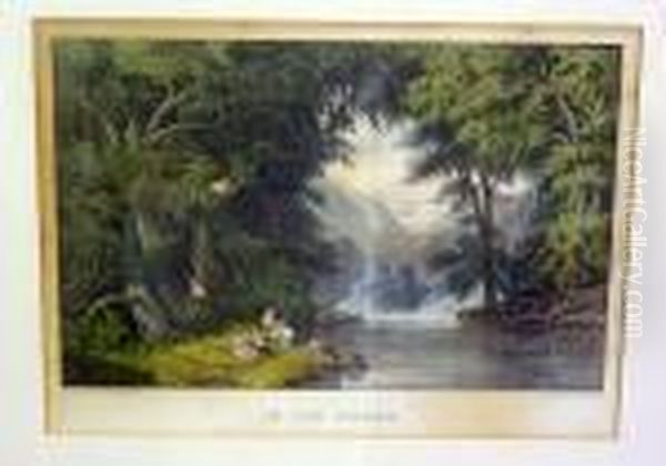 The Old Oaken Bucket; The Fords Of The Jordan; In The Woods; The Outlet Of Niagara River - view 1