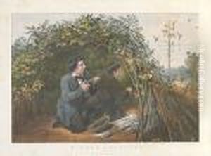 Pigeon Shooting: "playing The Decoy" by Currier & Ives Publishers