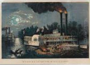 Wooding Up On The Mississippi (g. 7236; Not In Peters) by Currier & Ives Publishers