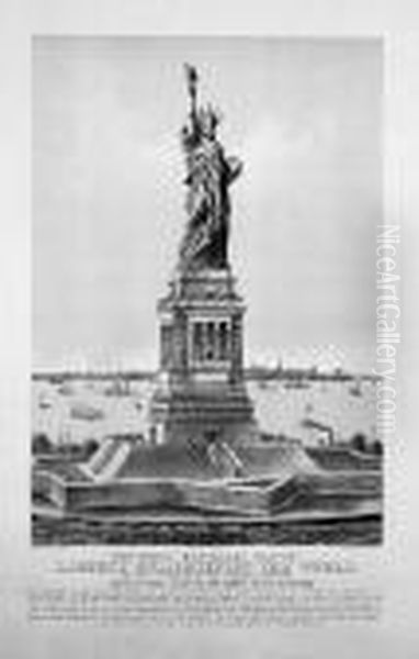 The Great Bartholdi Statue, Liberty Enlightening The World. - view 1