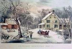 American Homestead by Currier & Ives Publishers