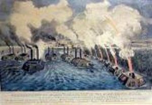 Hand-colored Lithograph, 1862, 
Lightstain, Matstain, Soiling,foxing, Rubbing, Losses In Margins, Tears ,
 With Margins, Framed