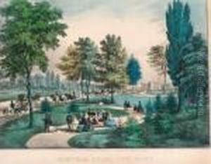 Central Park, The Drive. by Currier & Ives Publishers