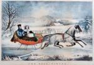 The Road,-winter by Currier