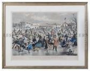 Central-park, Winter. The Skating Pond. by Currier