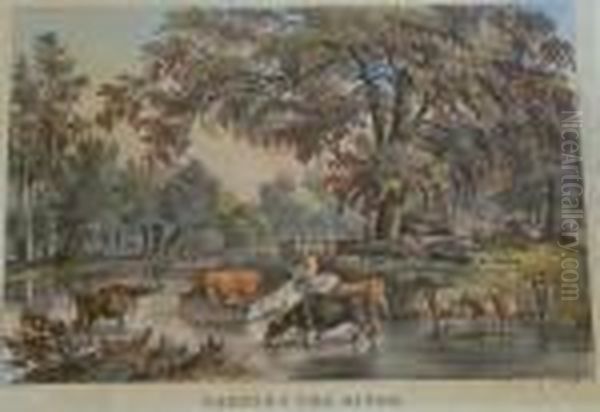 Fording The River. - view 1
