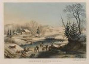 American Winter Scenes. Morning by Currier