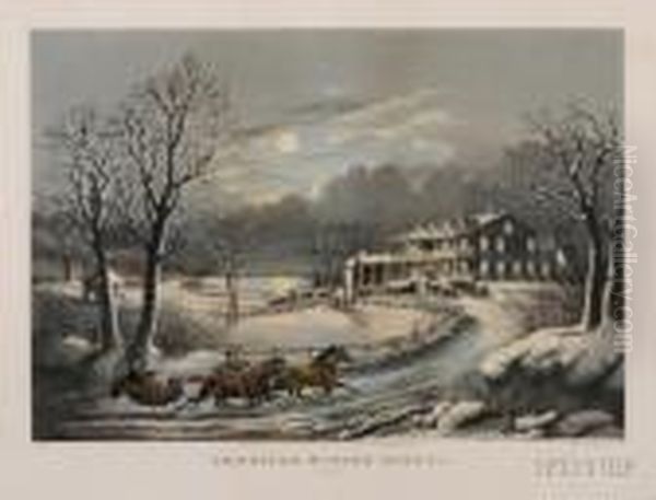 American Winter Scenes. Evening - view 1