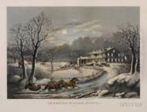 American Winter Scenes. Evening