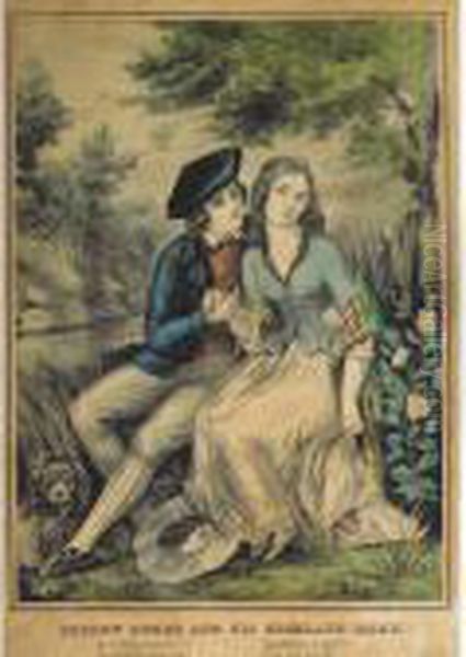 Five Scenes Of Love: Robert 
Burns And His Highland Mary [c5182]; Byron And Marianna [c761]; The Day 
Before Marriage [c1459]; The Love Letter [c5182]; Love Expedient [not In
 Conningham] - view 1