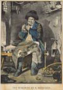 Single [c5526]; Handcoloured 
Lithograph. Published In 1846 At 152 Nassau Street, New York.