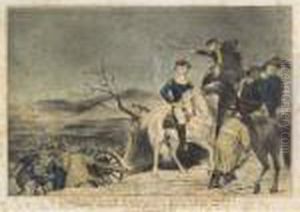 Washington Crossing The Delaware, Evening Previous To The Battle Of Trenton by Currier