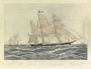 The Clipper Ship Sweepstakes by Currier