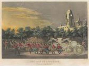The Life Of A Fireman: The Race. "jump Her Boys, Jump Her!" (g. 3787; P. 628) by Currier