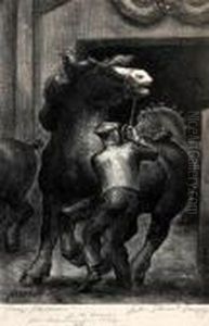 Prize Stallions by John Steuart Curry