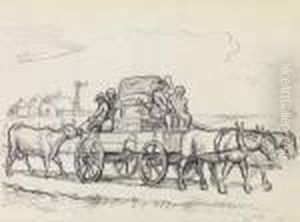 Family In A Wagon.