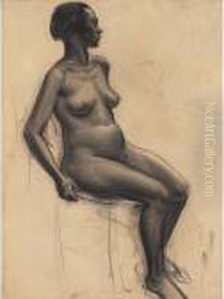 Female Nude - Seated - view 1