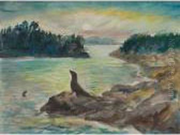 Seal On Rocks, Maine I - view 1