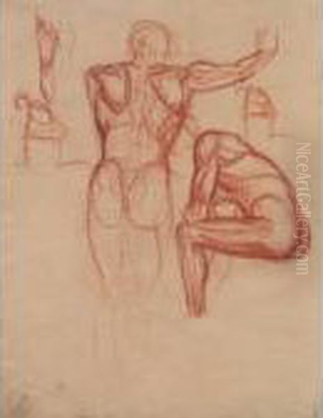 Male Nude - Seated - view 1