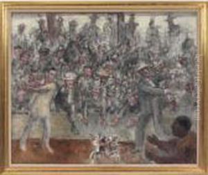 Cock Fight, Cuba by John Steuart Curry