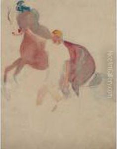 Man Leading Horse by John Steuart Curry
