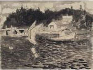 Maine Wharf by John Steuart Curry