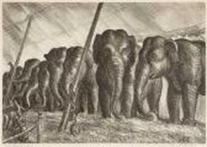 Elephants (cole 28) by John Steuart Curry