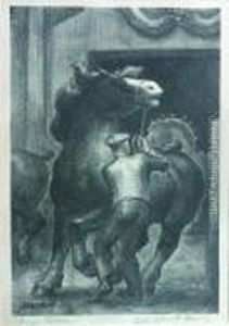 Prize Stallions by John Steuart Curry