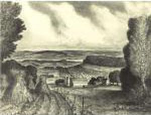 Prize Stallions And Valley Of The Wisconsin (czestochowski C-32 And C-43) by John Steuart Curry