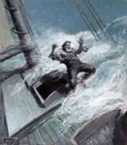 Battling The Storm by John Steuart Curry